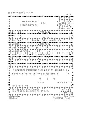 박물관등록,미술관등록(변경등록)신청서 박물관등록,미술관등록(변경등록)신청서